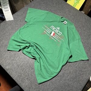 Vintage Y2K 2010 Mexico Soccer Team Adidas Shirt FIFA World Cup Adult XL
